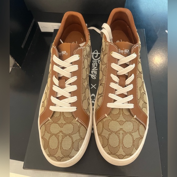 NWT Coach Outlet Disney X Coach Clip Low Top Sneaker Mickey Mouse men’s - Picture 3 of 10